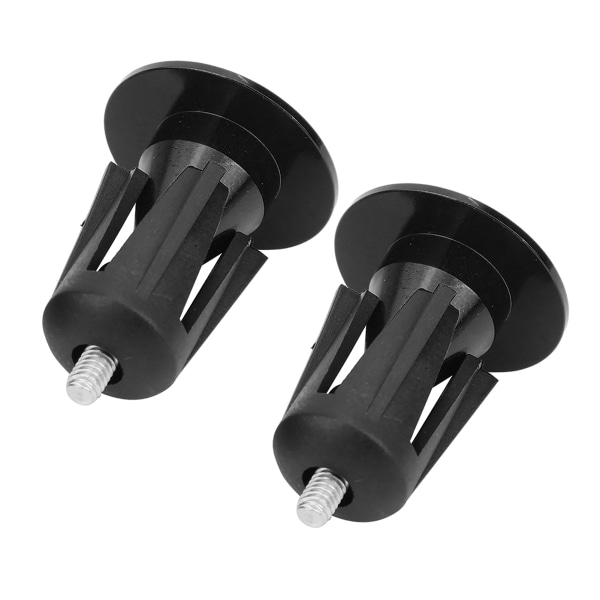 2 STK Aluminum Alloy Sykkel Sykkel Styre Håndtak Grip Bar End Plug Caps PartsG395 Black