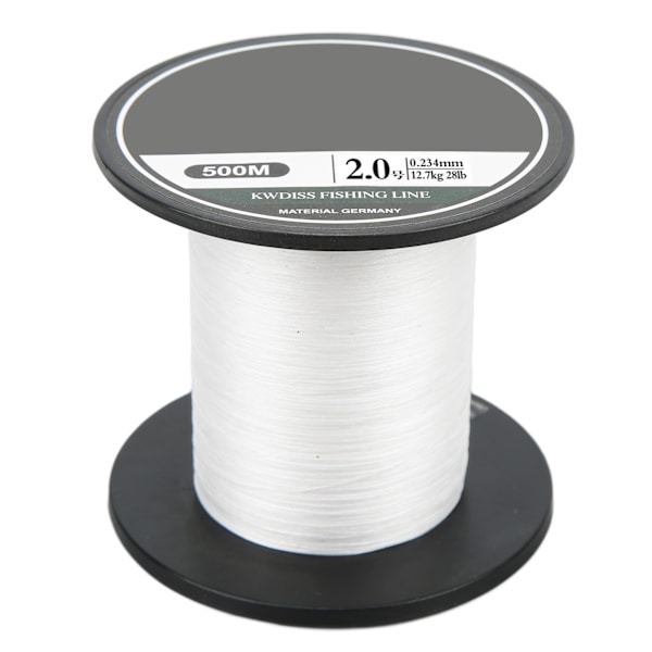 Flätad PE-fiskesnöre 8 trådar Multifilament fiskesträng 500m Ultra stark locktråd vit för havsfiske2.0