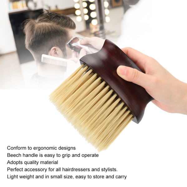 Profesjonell Neck Face Hair Remover Brush Fiber Hårstøv Rengjøringsbørste