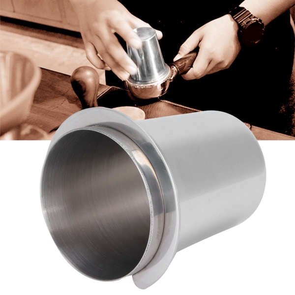 51mm rostfritt stål kaffemaskin handtag mätkopp mugg kaffe pulver matare delar - 1 st