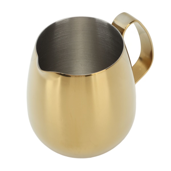 Kaffe Melk Kopp Rustfritt Stål Melkeskummer Mugg Cappuccino Latte Art Melk Mugg Gull 350ml