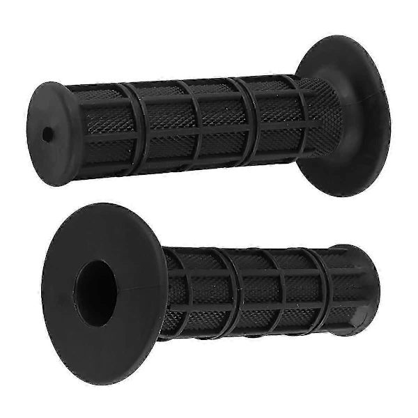 Silikone Motorcykelgreb 7/8\" 22mm - Universelle Bløde Anti-Slip Greb til Motorcykel Scooter (Sort)_SZXM