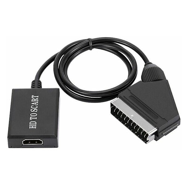 HDMI til SCART-konverter HD 1080p O videoadapter for HDMI til SCART Sky Box Stb