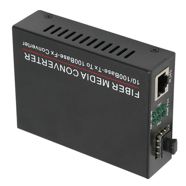 Fiber Transceiver Holdbar TBC‑MC3300E‑SFP 100M SFP RJ45 Fiberoptisk Router 100‑240VUK Plugg