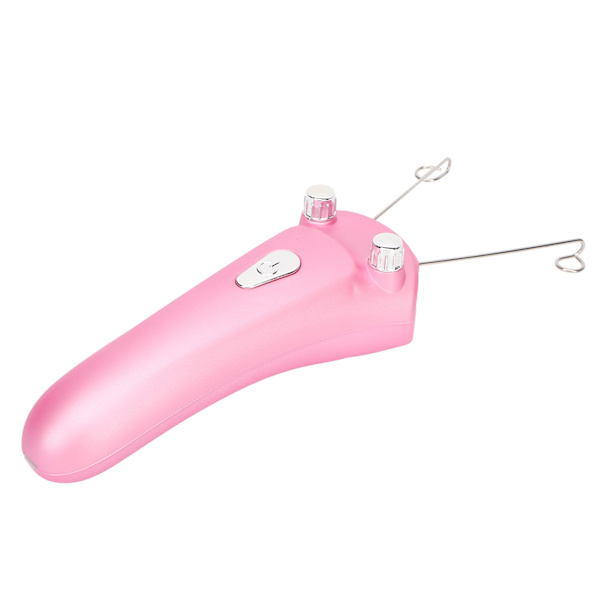 Elektrisk ansigtstrådning Hårfjerning Epilator LED USB Genopladelig Trådløs Automatisk Bomuldstråd Epilator Pink