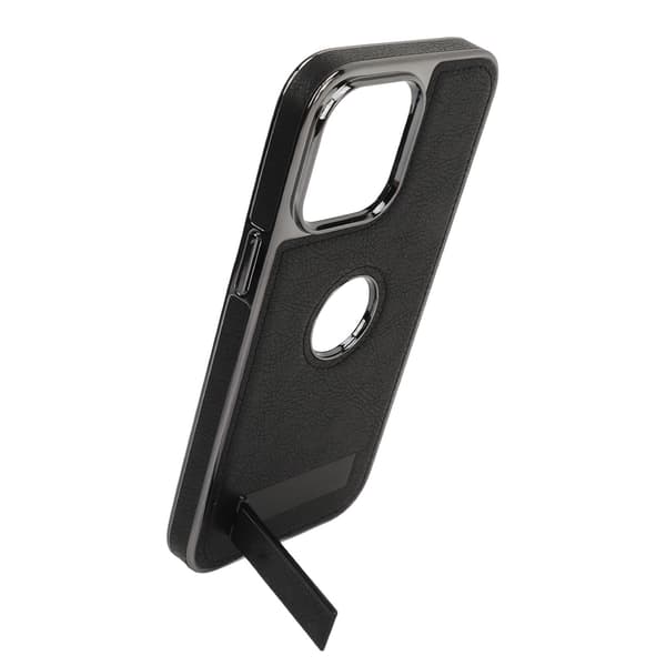 Etui til iPhone PU-skinn Full beskyttelse Støtsikkert Slankt mobildeksel for menn Daglig bruk Svart til iPhone 14 Pro Max