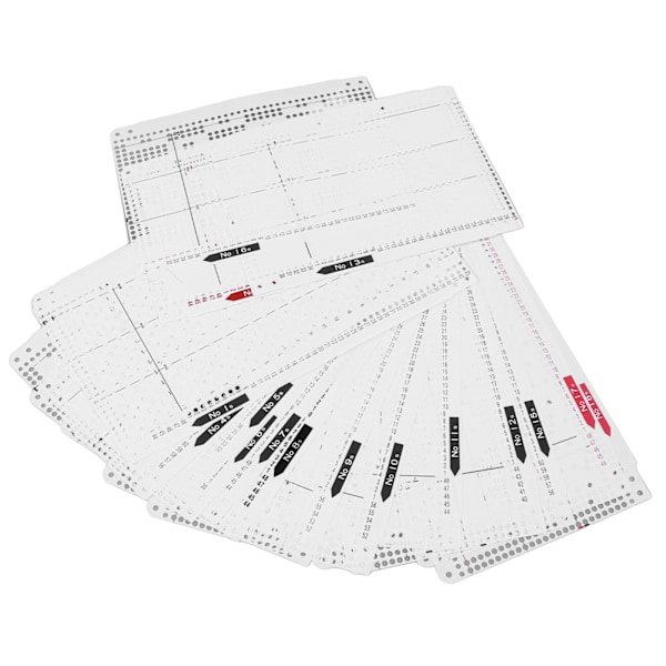 Stickmaskin Flower Punch Card No. 1-20 Stansnoggrannhet Mjuk Slitstark stickmaskinstillbehör