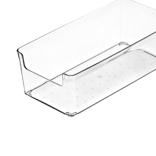 Låda Förvaringsbrickor Slitstark Transparent plast Låda Förvaringslåda för kök Liten rektangellåda