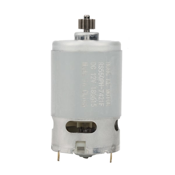 Industriel 2-trins 12 tænders gear DC-motor til elektrisk boremaskine værktøjstilbehør 12V