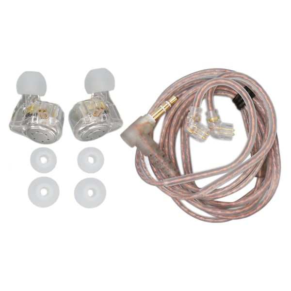 KZ EDX PRO HiFi-hodetelefoner Stereo tapsfritt lyd kablede ørepropper for scene reise ytelse standard gjennomsiktig