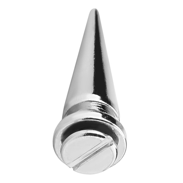 10 st metallnitar och dubbar med skruvrygg för DIY-läderhantverk (silver)
