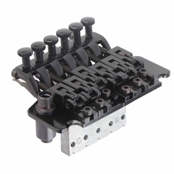 Tremolo Bridge System Dubbel Gungande Fjäderstabilisator Enhet för Elgitarr Svart