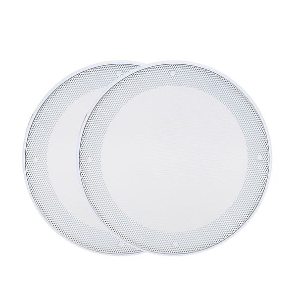 2PCS 5-tums skyddsnät för högtalare, högtalarskydd, dekoration (vit vit)