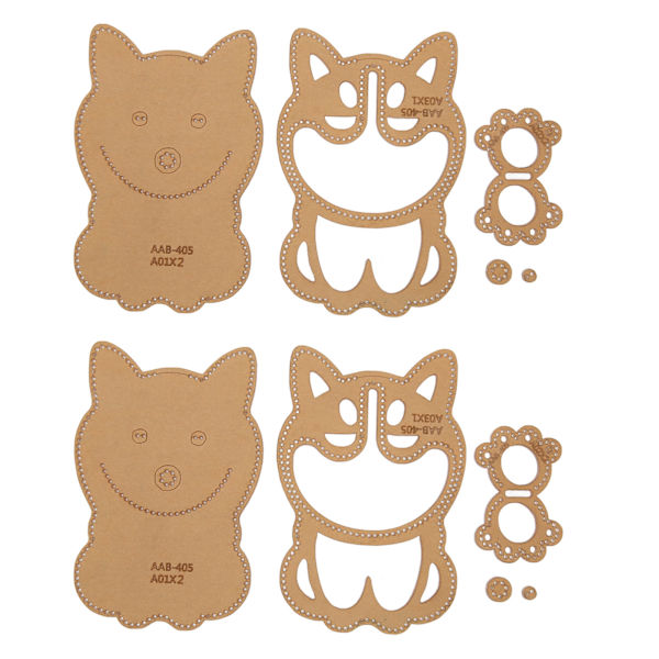 Akryylinen avaimenperän pussi stencil, tarkka sijaintiviiva, kestävä, kevyt, helppokäyttöinen avaimenperän pussi stencil-malli DIY-askarteluun