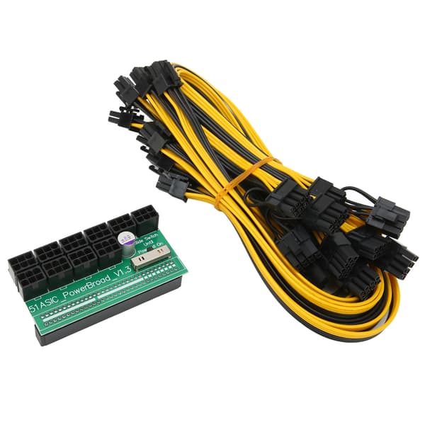 Mining Power Adapter Board Multifunktionel Sikkerhed 10 Stk 8p Linje med Lysmodstand