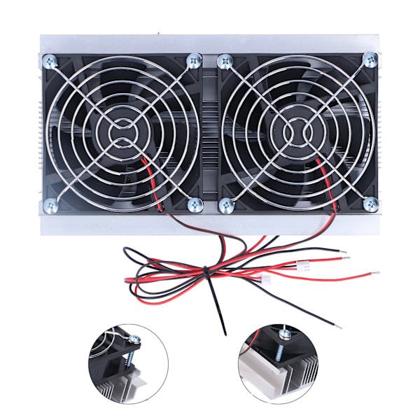 Halvledarkylning Dubbelkärnig Elektronisk Kylare Kylsystem DC12V 120W