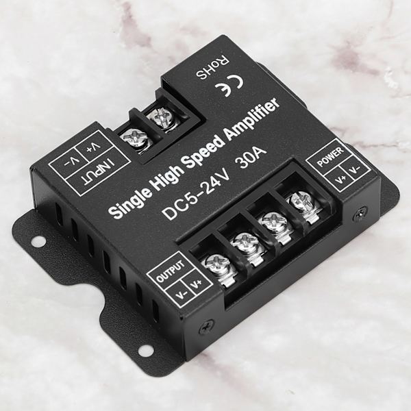 DC5-24V 30A Enkeltfarvet LED Signalforstærker til Lysstrimmel RGB LED Controller