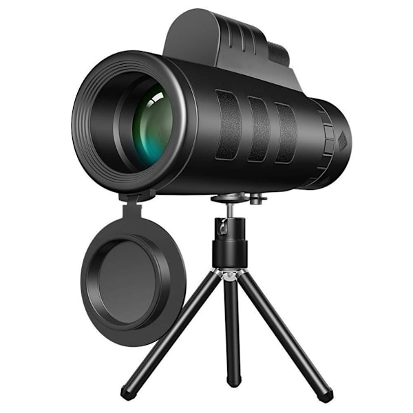 12X50 HD monokulärt teleskop med klart svagt ljus Night Vision Kompass Telefonhållare för fågelskådning Vandring Camping Resor Julklappar