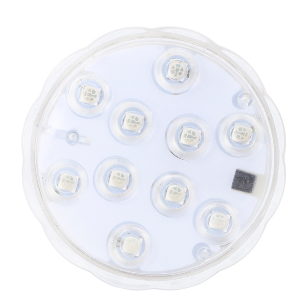 10LED Chip Knob Fjernbetjening Dykkerlys Vandtæt akvarielysbelysningsforsyning