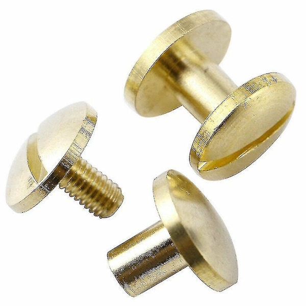 Bue Bælte Skrue Messing Nitte Pigge til Læderhåndværk - 4-10mm 8mm