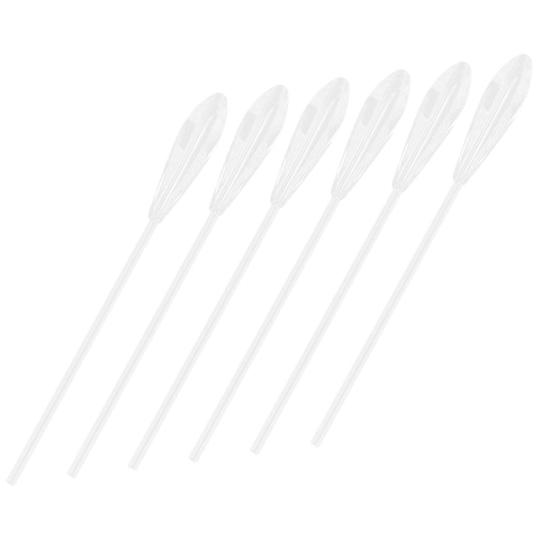 6 stk akryl store synker flyter fiskeutstyr miljøvennlig gjennomsiktig hvit (10g)