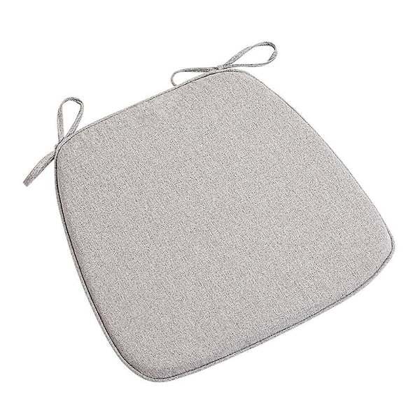 Set med 2 Stolsdynor med Band Bekväma Tvättsbara Halksäkra Sitsdynor Perfekt för Hem och Trädgårdsinredning (40X42cm)