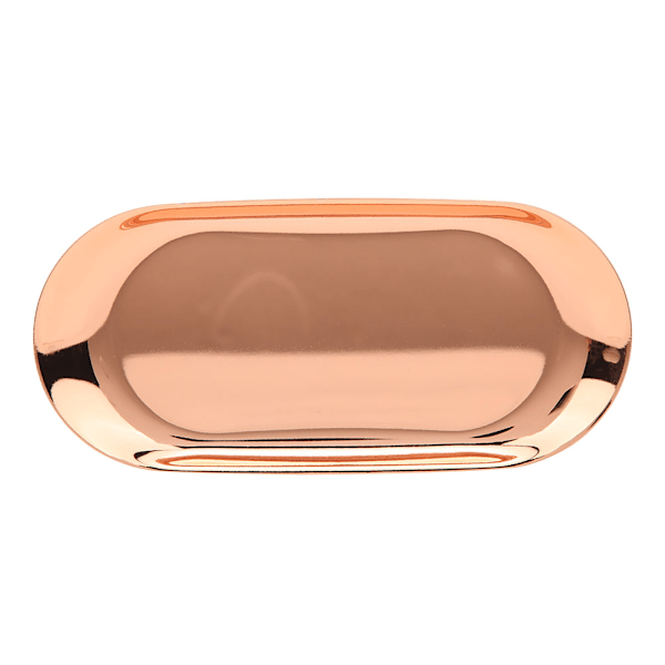 Stor oppbevaringsbrett 430 rustfritt stål aromaterapi stearinlys verktøy brett arrangør Rose Gold