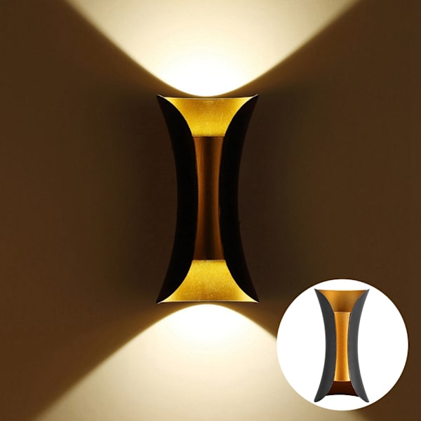 LED-vägglampa inomhus utomhus vardagsrum korridor vattentät vägglampa