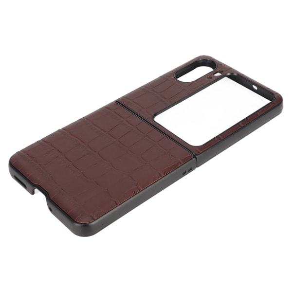Äkta case Vikbart hopfällbart cover för Oppo Find N2 Flip Brown