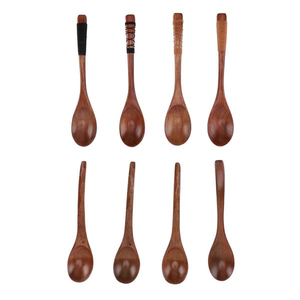 Träslevar Japansk Stil Träslev Set Köksredskap för Äta Laga Mat Blanda Röra Set 2