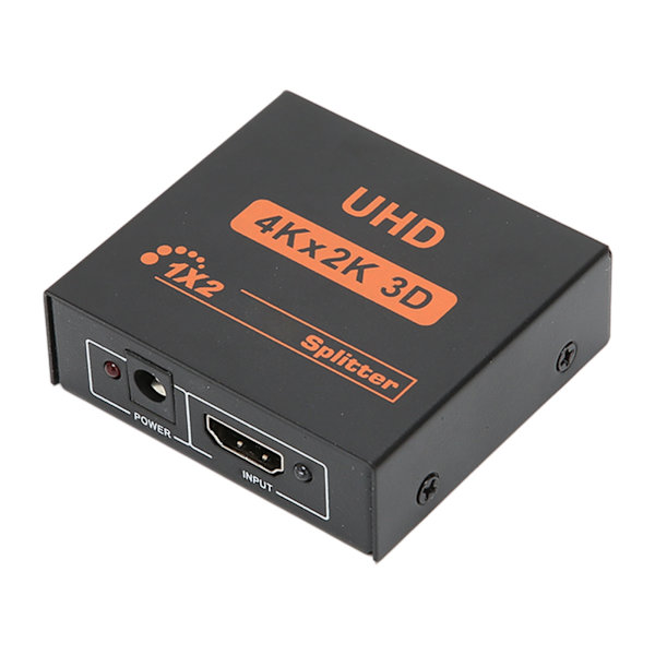 HD Multimedia Interface Splitter 1 inn 2 ut støtter 4K ved 30Hz 3D HD Multimedia Interface Switcher US Plug 100‑240V
