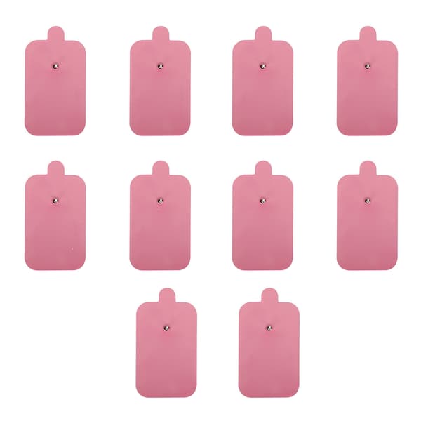 10 stk. TENS-enhet Erstatningsputer Ikke-irriterende Elektrodeterapilapper for Elektroterapi Rosa