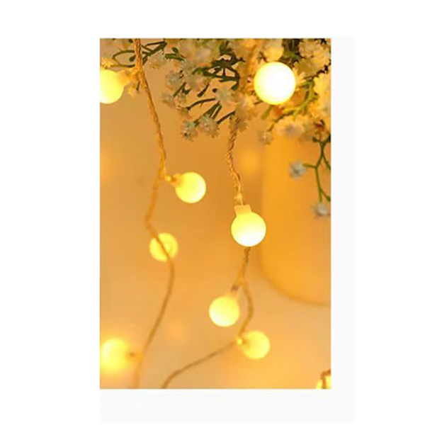 Fairy Lights 10 LED 4,9 fod strenglys Batteridrevet varmt lys konstant tændt ledningslys til udendørs fest camping