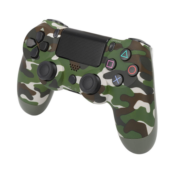 Game Controller Dual Vibration Følsom Trådløs Controller Gamepad til PS4 Slim Pro til PS5 Camouflage Grøn