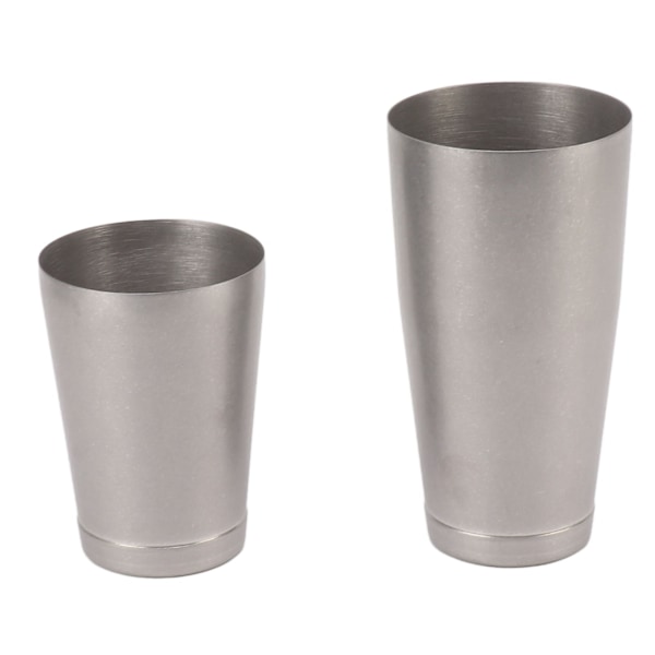 304 Rustfrit Stål Cocktail Shaker 2 Sektioner Bartending Mixer Bar Vinkop Shaker Antik Finish med Bundkop