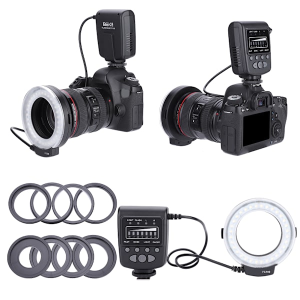 Universal LED-ringblixt - Portable Photo Fill Light Kit