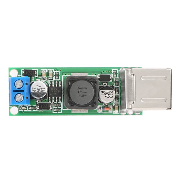DC-DC Spenningsnedtrappende Strømforsynings Buck Modul 6-35V til 5V 3A Dobbel USB