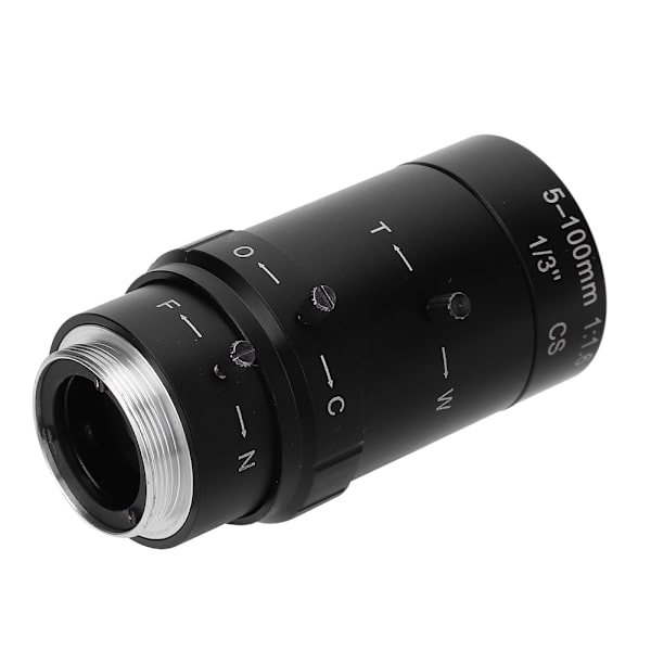 1,3 MP zoom CCTV-objektiv CS-montering Manuell blenderåpning 5-100 mm aluminiumslegering for sikkerhetskamera