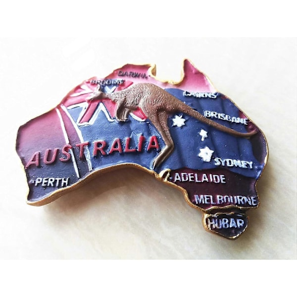 Sopiva 3D Australia Eläin Kenguru Jääkaappimagneetti, Koti & Keittiö Koriste Magneettitarra. Australian kartta Matkamuisto Jääkaappimagneetti