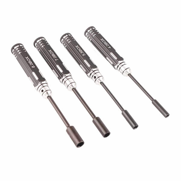 4-delad hylsnyckelsats 4,0 mm, 5,5 mm, 7,0 mm, 8,0 mm för RC-bilar modellflygplan