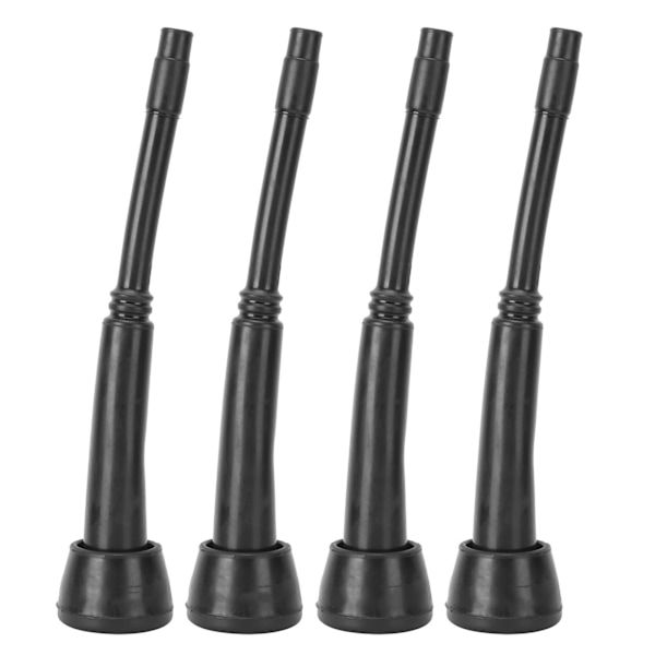 4PCS 00U Mjölkmaskinsfoder Svarta Gumminappkoppsfoder Tillbehör för Getmjölkare
