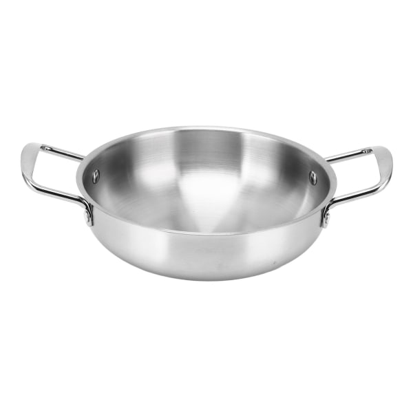 Ramen Pot Binaural Lämmitys Tasaisesti Nuudelikannu Teräs Väri Ympäristöystävällinen korealainen Ramen Pot Spagettikeitto Puuro Nuudeli 26cm