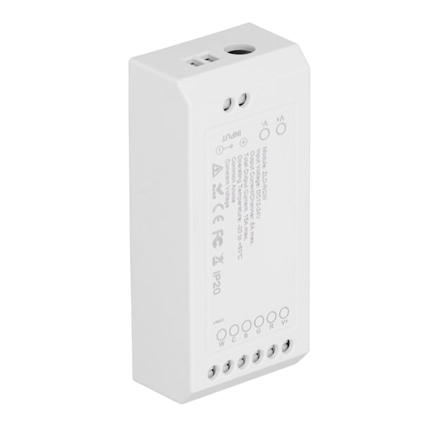 Zigbee LED-driver, smart home LED-strip-controller, RGB+CW-lysstripekontroller med app, DC12~24V
