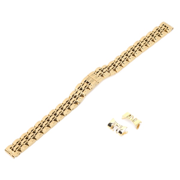 10 mm ruostumattomasta teräksestä watch hihnan watch hihnan lisävaruste kellosepille (kulta)