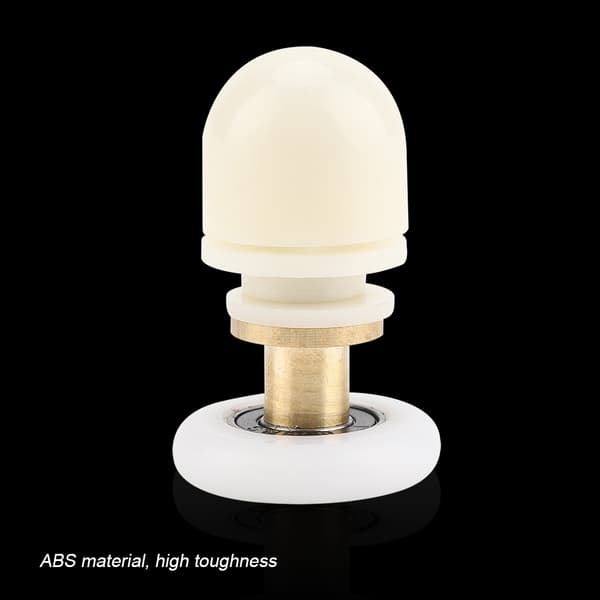 8 stk. messing ABS skydedør til brusedør ruller løbere remskiver badeværelsesdøre hardware (23 mm)