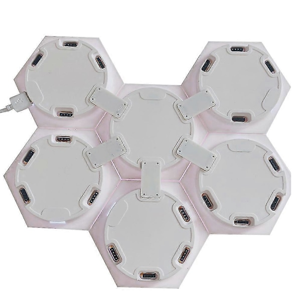 Vägglampor Vägglampa Touchlampor Smart Lampa Gaminglampor Modulära Hexagonlampor Honungskakelampa