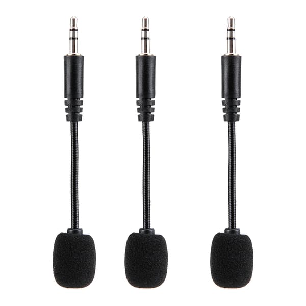 3PCS 3.5mm Jack Justerbar Flexibel Förlängd Mini Mikrofon för Dator Mobiltelefon