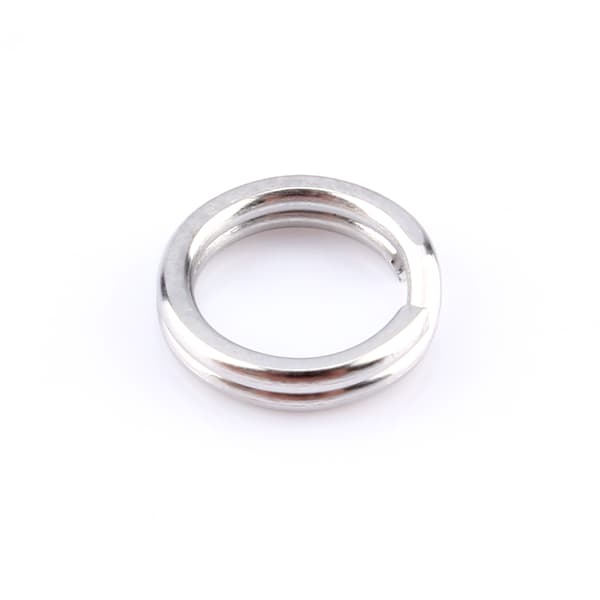 Heta 200 st Fiske Solid Rostfritt Stål Snap Split Ring Betesredskap Anslutning