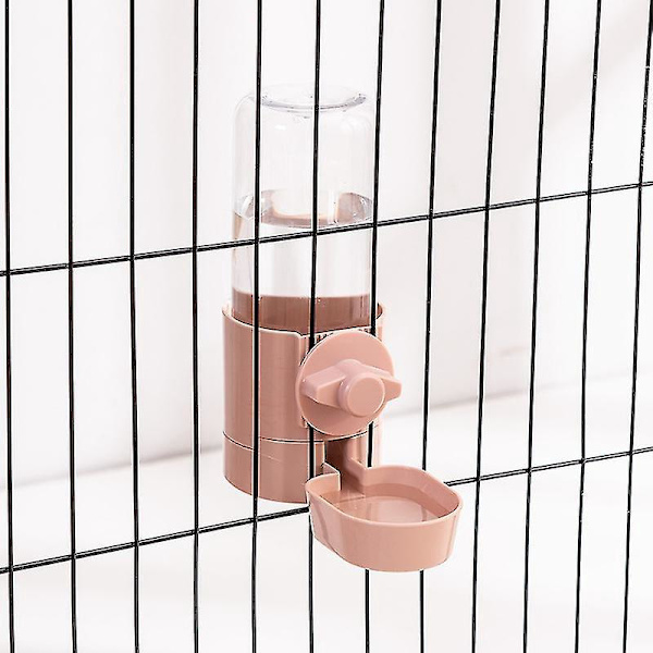 Automatisk Vattenflaska för Marsvin och Hamster (500ml/17oz) - Droppfri Rosa