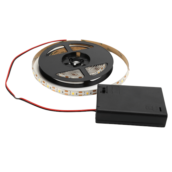 2m 120LED ljusslinga Vattentät Batteridriven Ljusremsa för Hemtrappa Garderob1663072 Kall färg